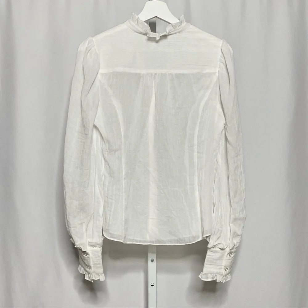 Free the Roses Ruffled High-Neck Blouse • S - Picture 5 of 5